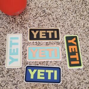 NEW Set of 5 YETI Stickers